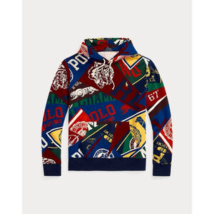 POLO Ralph Lauren Pennant-Print Fleece Hoodie
